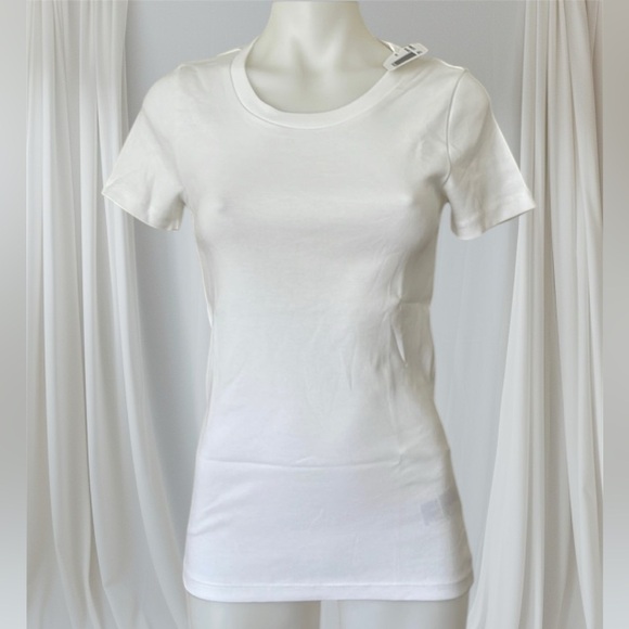 (NWT) J. Crew Perfect Fit 100% Cotton White Tee, Small - Picture 5 of 16